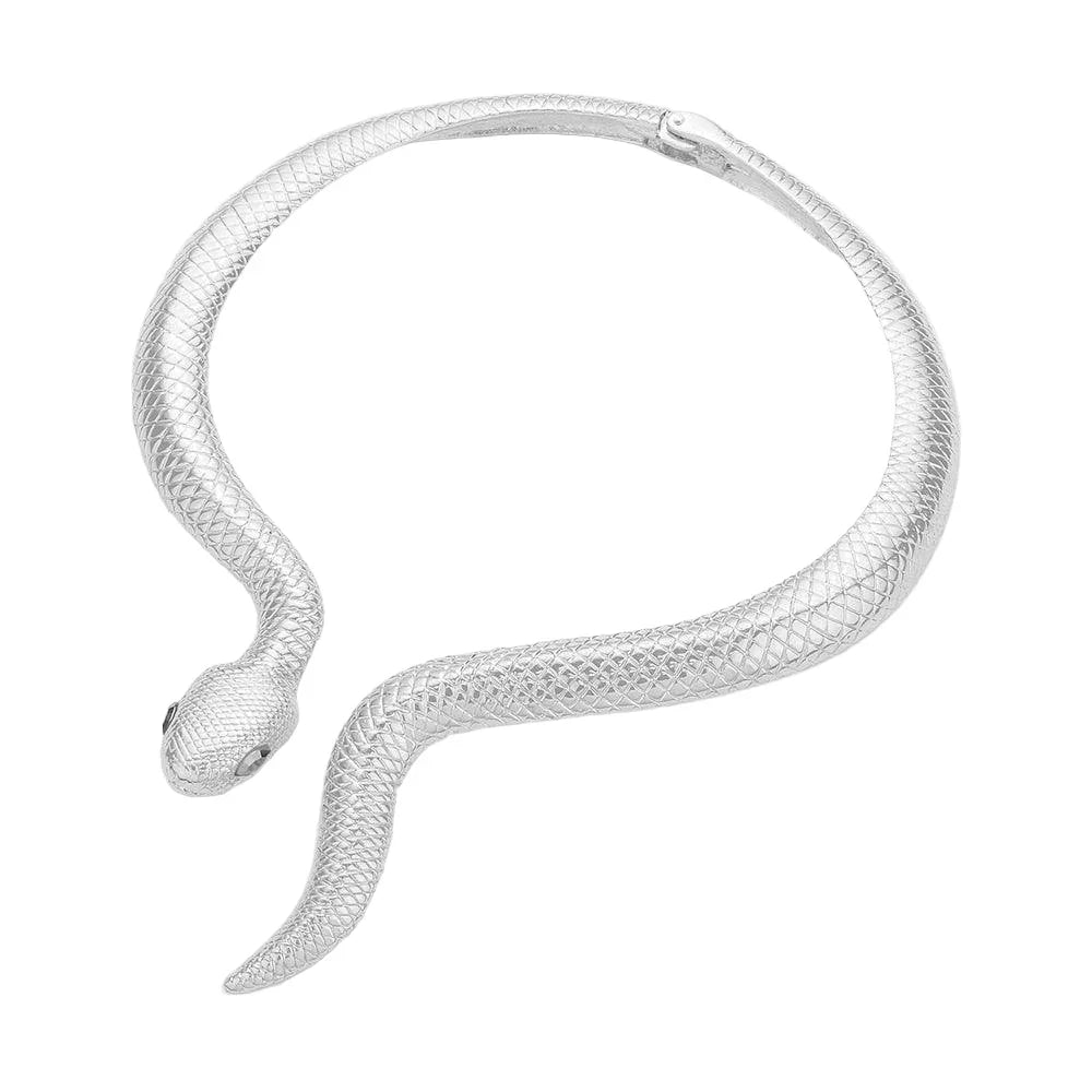 Snake Python Wrap Collar Necklace - Jewelry Store by Erik Rayo