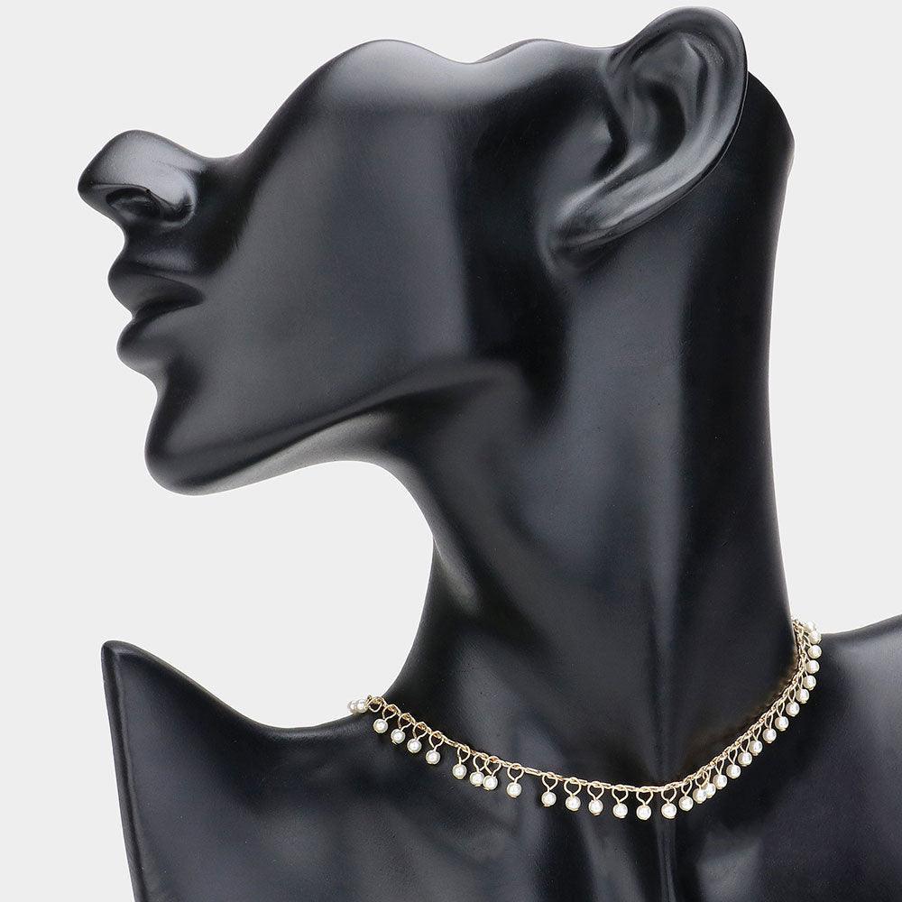 Cream Pearl Strand Choker Necklace - Jewelry Store by Erik Rayo