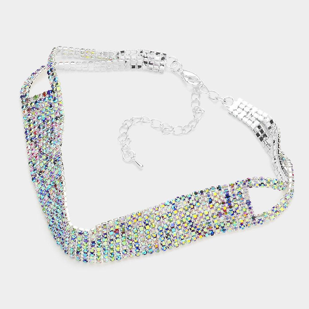 Choker Necklace Rhinestone Paved - Jewelry Store by Erik Rayo