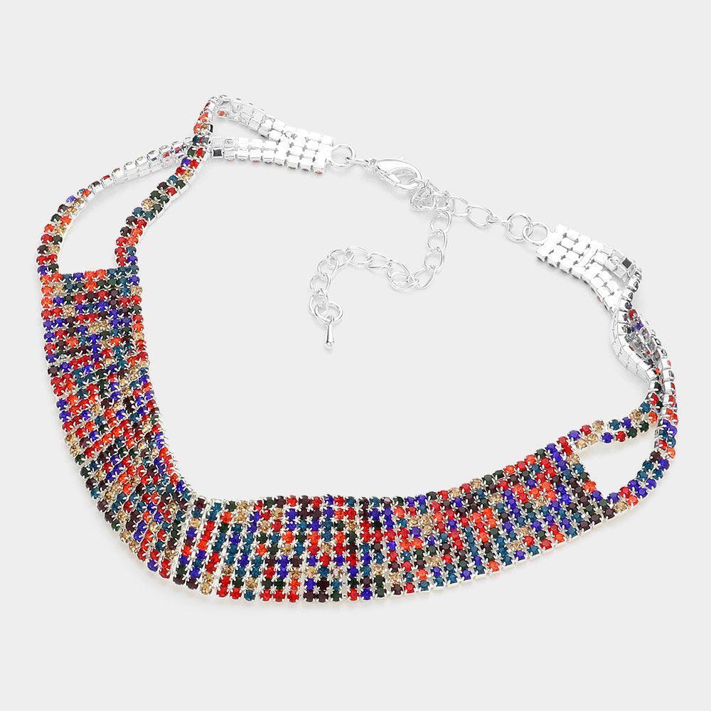 Choker Necklace Rhinestone Paved - Jewelry Store by Erik Rayo