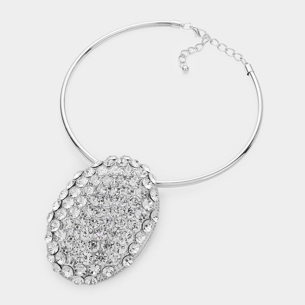 Bubble Stone Cluster Oval Evening Choker Necklace - Jewelry Store by Erik Rayo