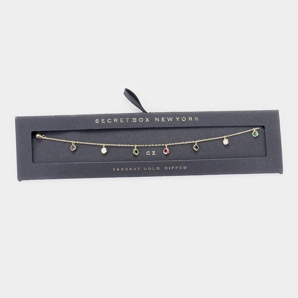 14K Gold Dipped Round CZ Detail Necklace - Jewelry Store by Erik Rayo