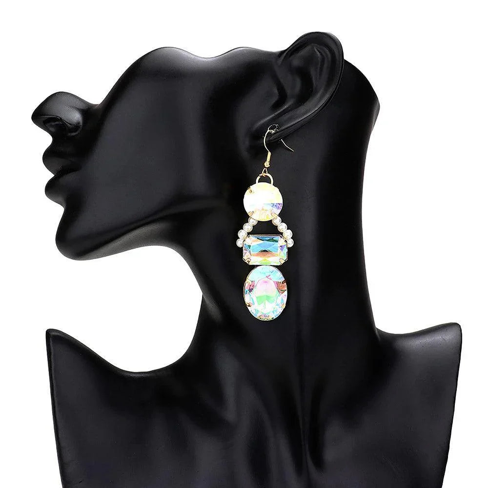 Gold Multi Stone Cluster Bib Choker Evening Necklace - Jewelry Store by Erik Rayo