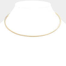 Load image into Gallery viewer, Gold 16 Inch Omega Chain Choker Necklace
