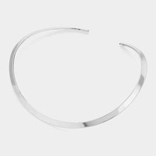 Load image into Gallery viewer, Silver Metal Open Choker Necklace
