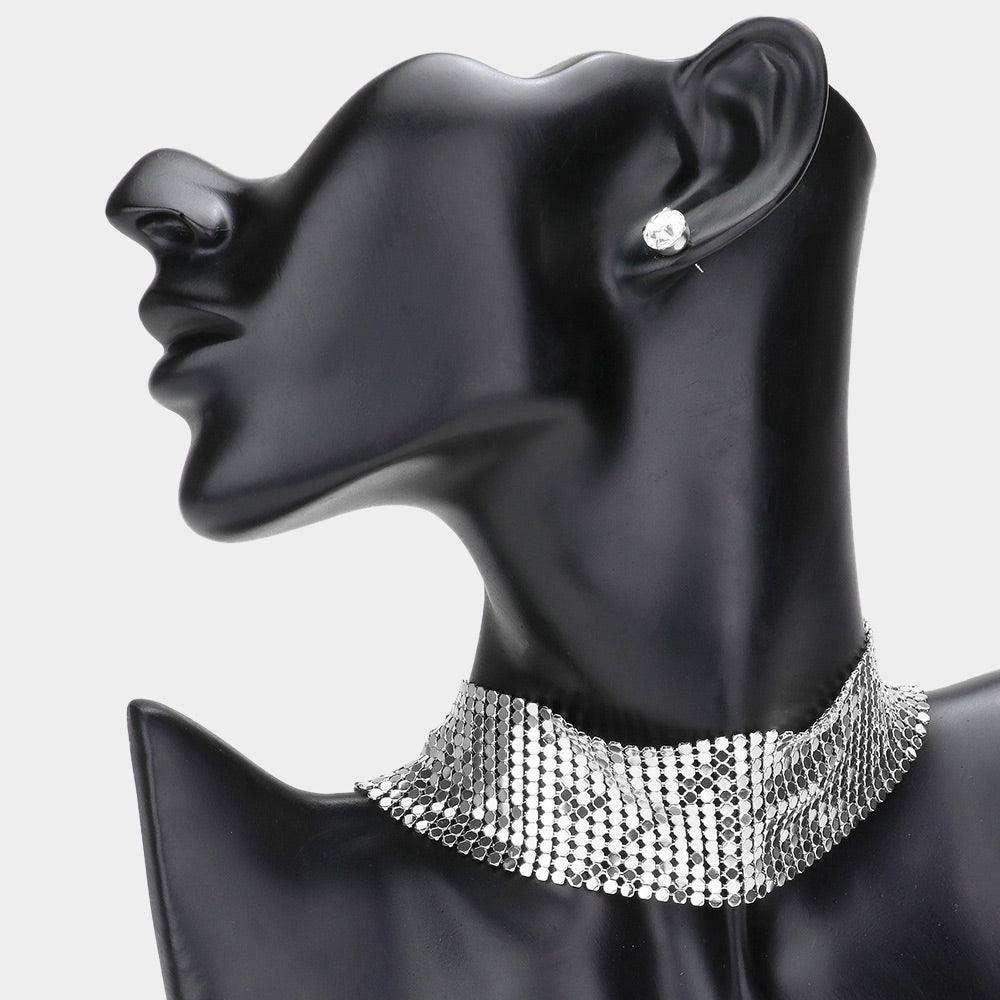 Metal Choker Necklace - Jewelry Store by Erik Rayo