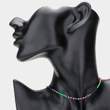 Load image into Gallery viewer, Green Seed Beaded Choker Necklace
