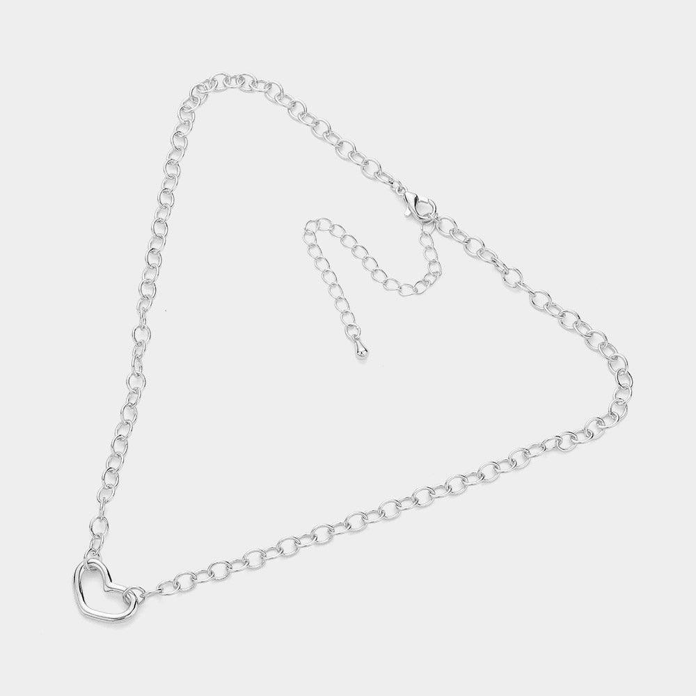Heat Metal Pointed Chain Choker Necklace - Jewelry Store by Erik Rayo