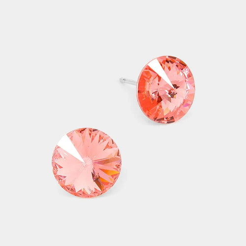 10 mm Round Crystal Stud Earrings - Jewelry Store by Erik Rayo