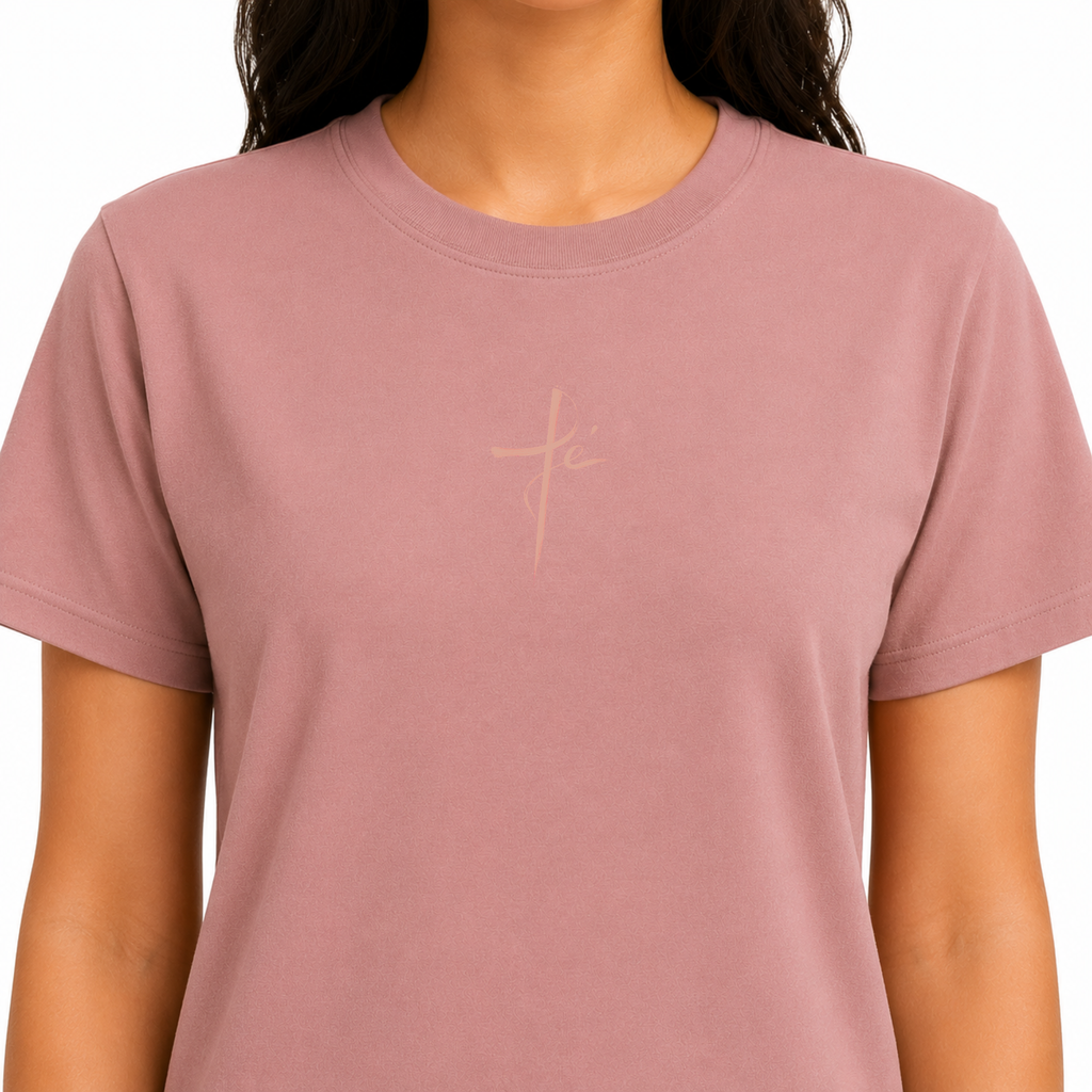Fe Camiseta Christiana Para Mujeres Tallas S-3XL