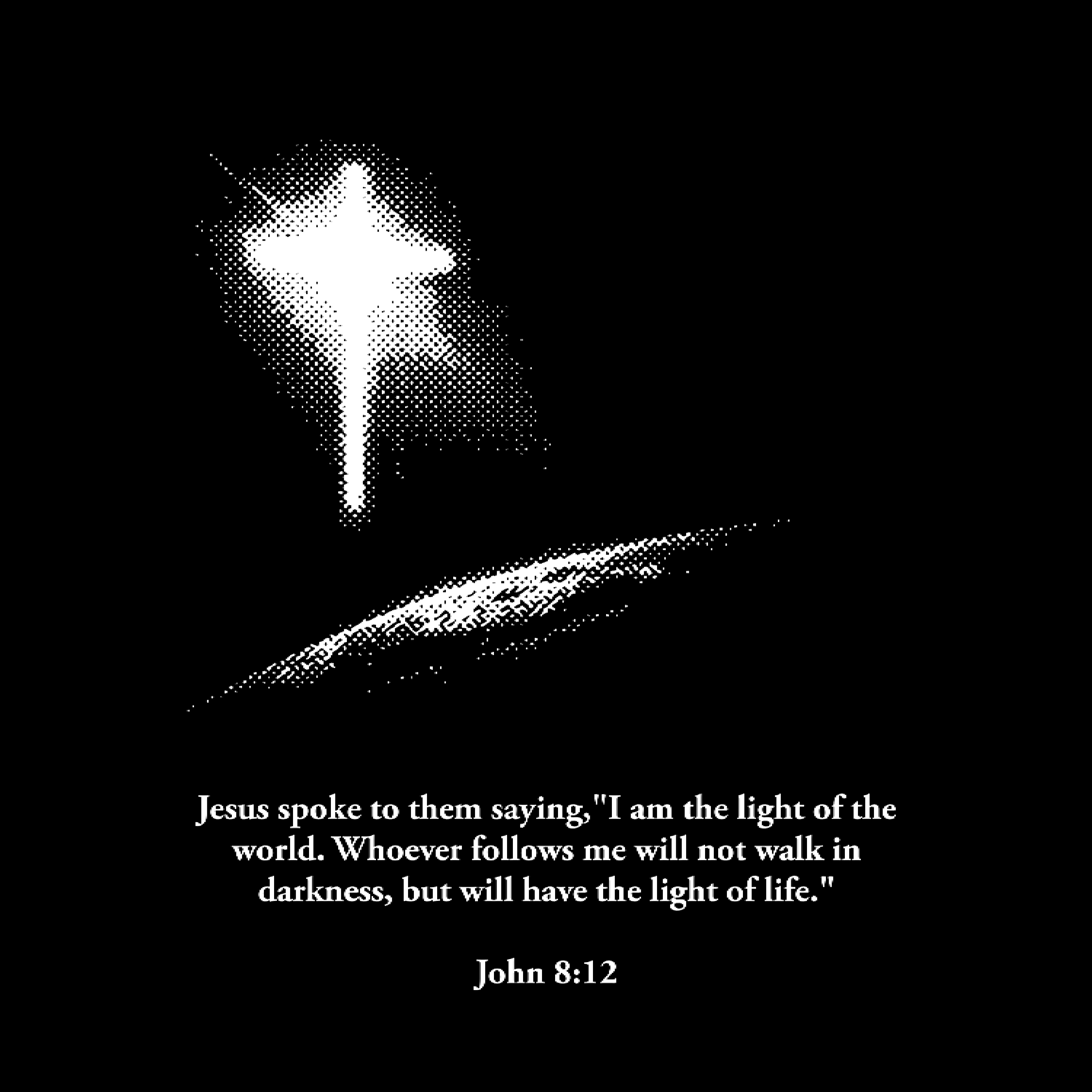 Let There Be Light Black Christian Shirt for Men and Women Unisex Sizes S-4XL