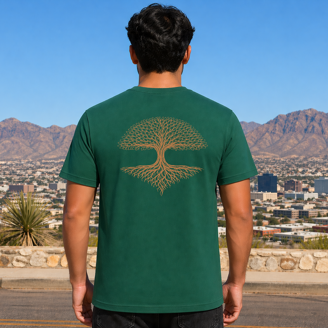 Rooted in Christ Green Christian Shirt for Men and Women Unisex Sizes S-4XL