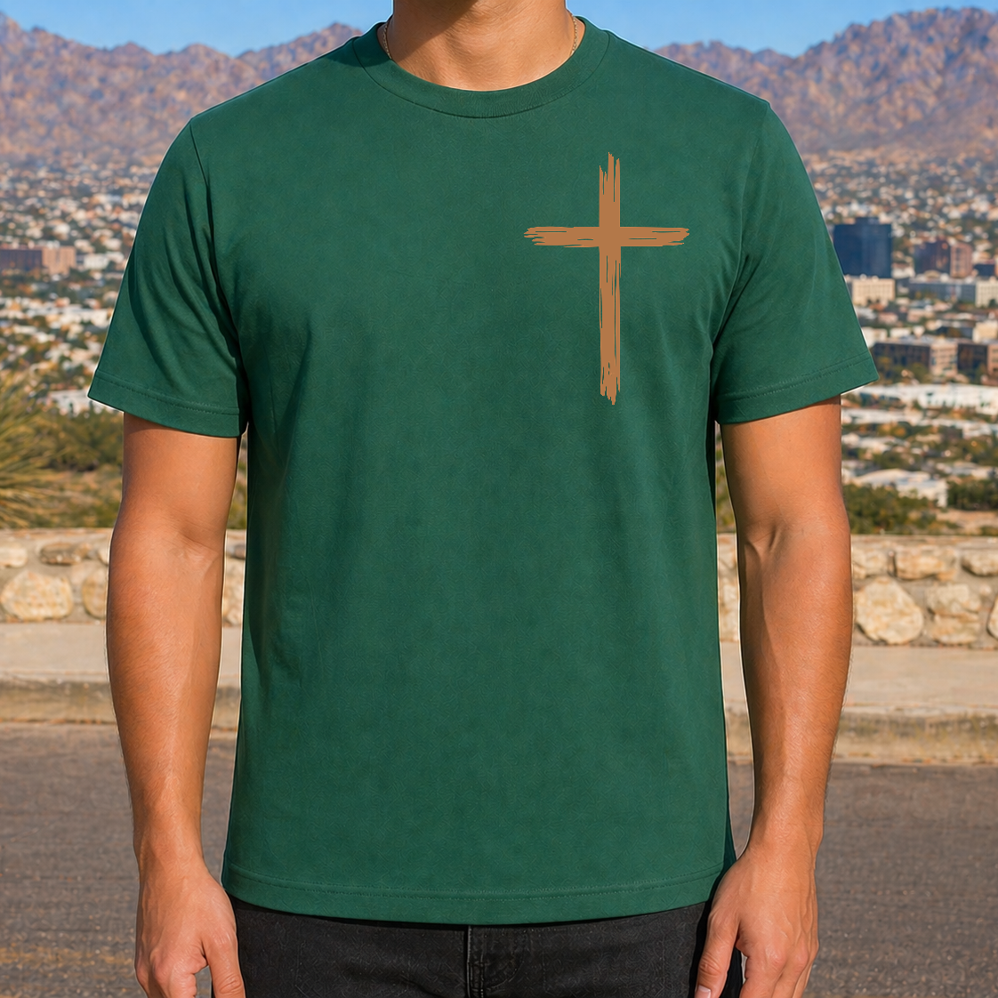 Rooted in Christ Green Christian Shirt for Men and Women Unisex Sizes S-4XL