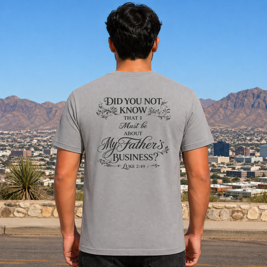 Kingdom Business Gray Christian Shirt for Men and Women Unisex Sizes S-4XL