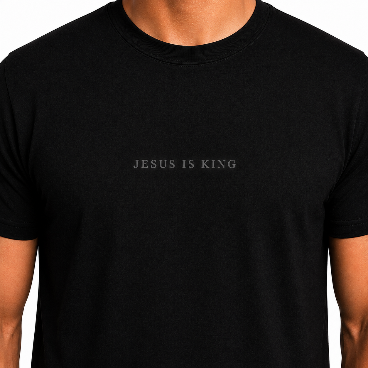 Jesus is King Black Christian Shirt for Men and Women Unisex Sizes S-3XL