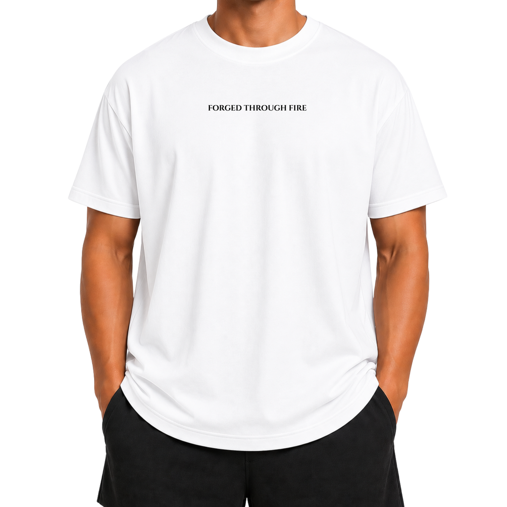 Lion & Gym Black Oversized Christian Shirt in White for Men and Women Unisex Sizes S-3XL