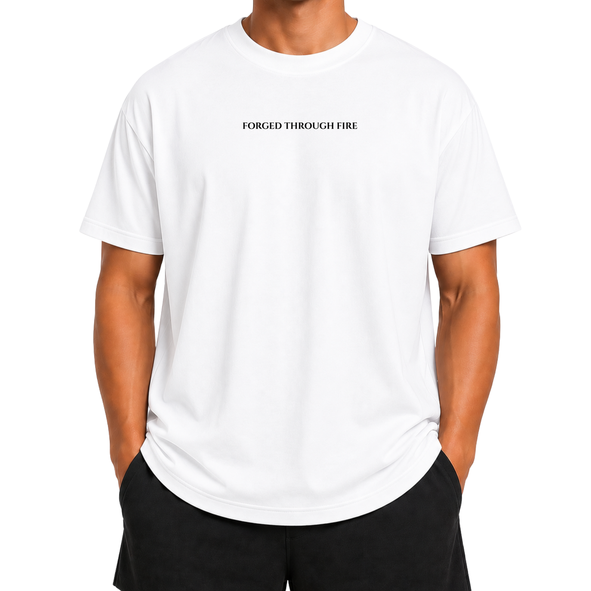 Lion & Gym Black Oversized Christian Shirt in White for Men and Women Unisex Sizes S-3XL