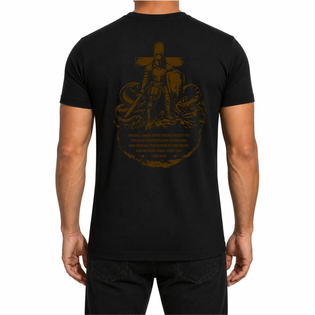 Full Armor of God Black Christian Shirt for Men and Women Unisex Sizes S-4XL