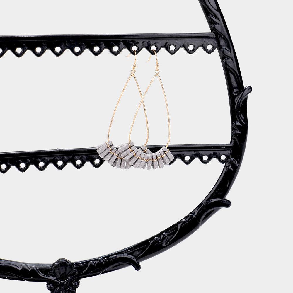 Black 3 Row Earring Display Stand Rack - Jewelry Store by Erik Rayo
