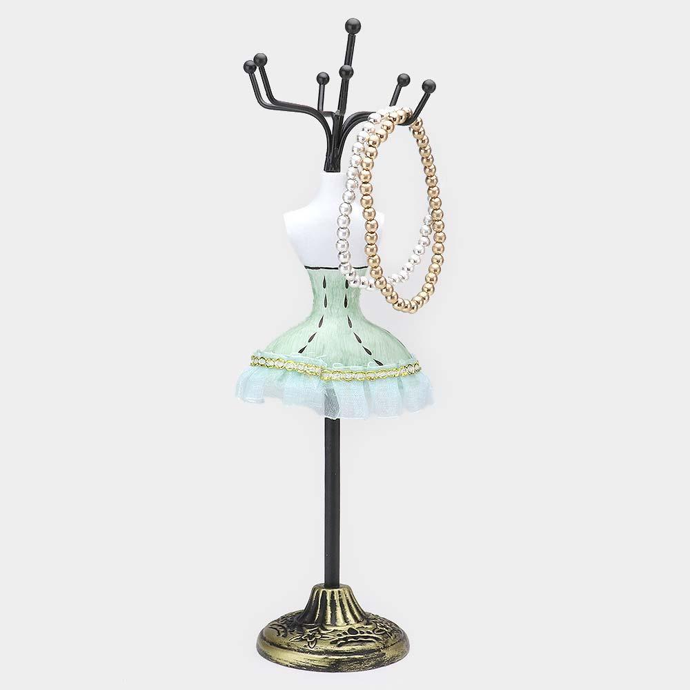 Green Dress Jewelry Stand Holder Organizer - Jewelry Store by Erik Rayo