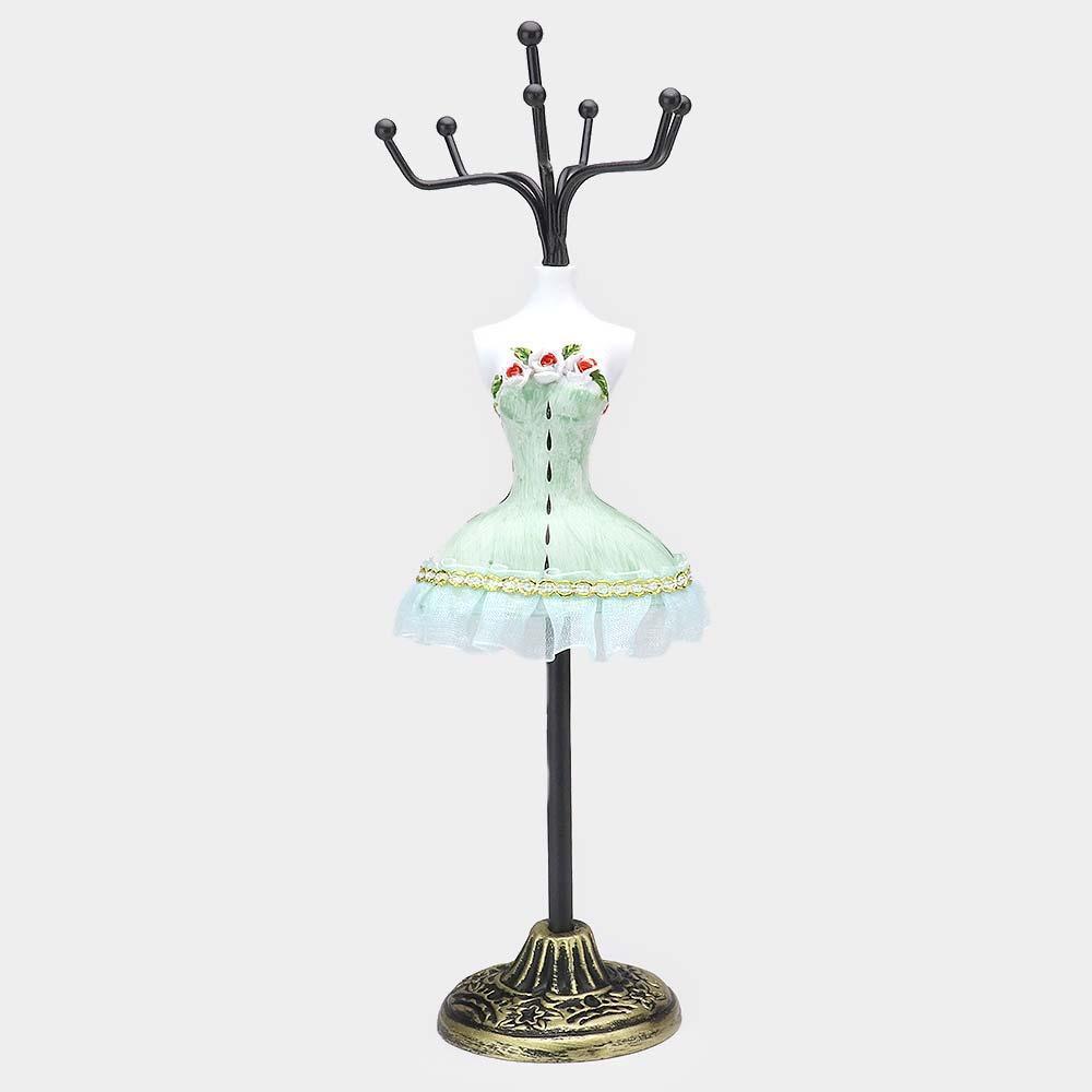 Green Dress Jewelry Stand Holder Organizer - Jewelry Store by Erik Rayo