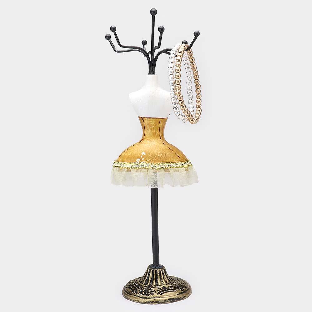 Yellow Dress Jewelry Stand Holder Organizer - Jewelry Store by Erik Rayo