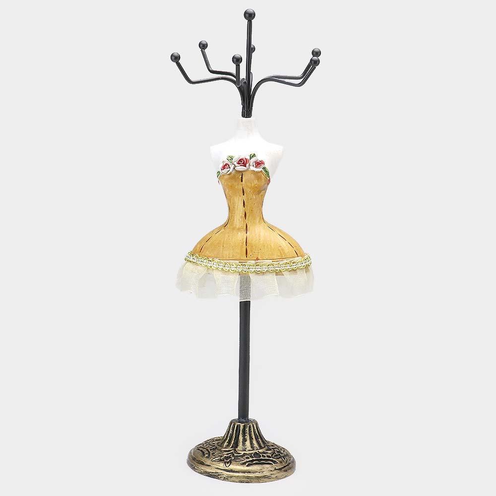 Yellow Dress Jewelry Stand Holder Organizer - Jewelry Store by Erik Rayo