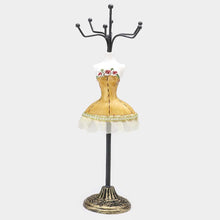 Load image into Gallery viewer, Yellow Dress Jewelry Stand Holder Organizer
