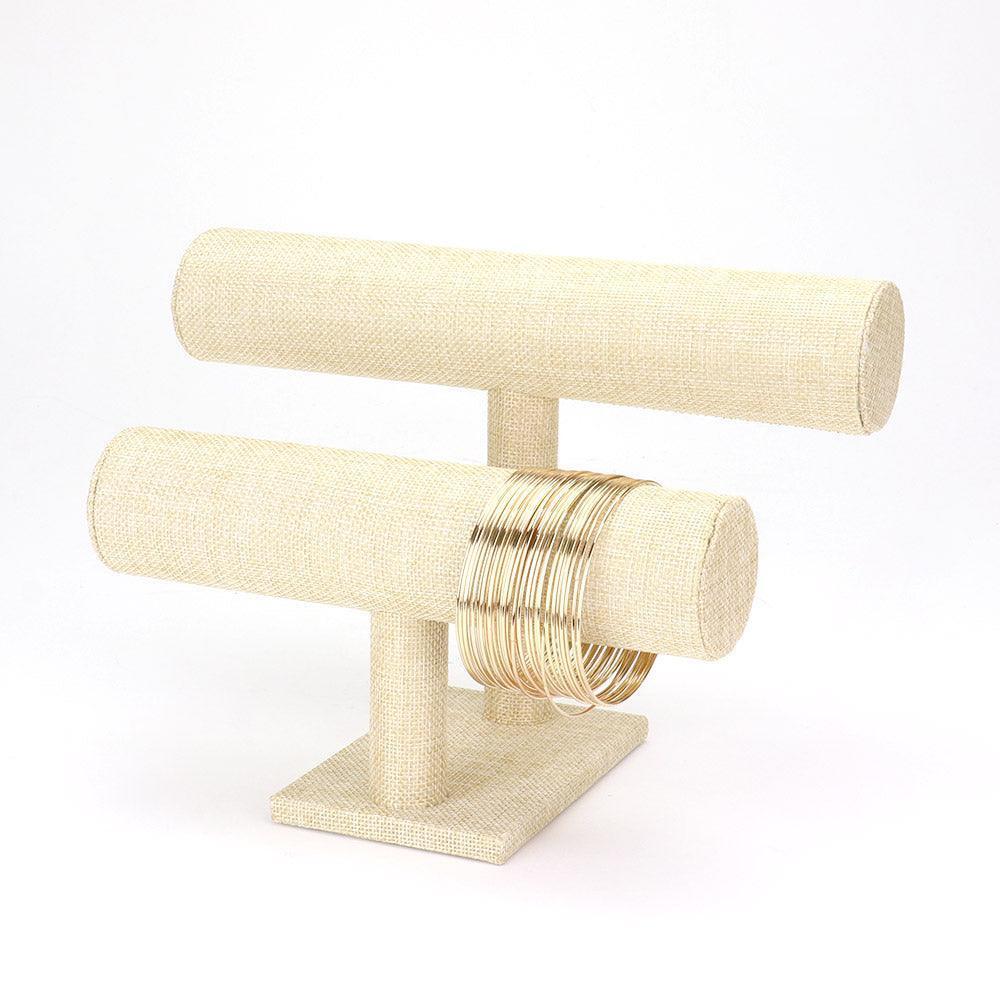 Cream Tbar Jewelry Display Stand - Jewelry Store by Erik Rayo