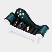 Load image into Gallery viewer, Green Floral Pointed Sofa Ring Display Stand
