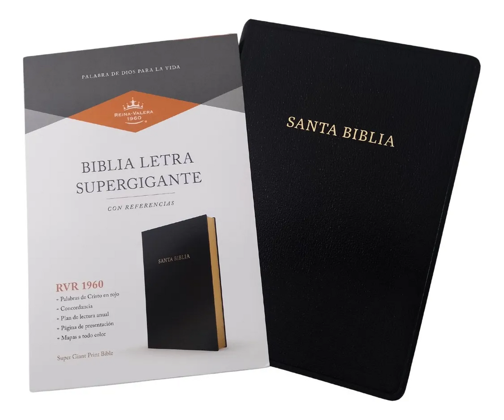 Biblia RVR 1960 Letra Súper Gigante Símulacion Piel con Índice - IRREGULAR