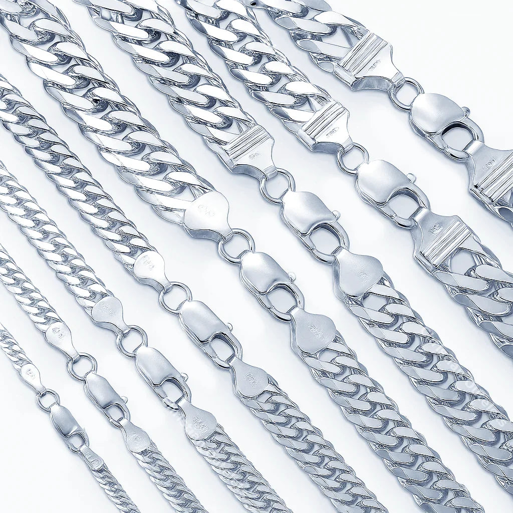 925 Silver Hydra Chains for Men and Women Real Solid Italian 925 Sterling Silver Necklaces - Jewelry Store by Erik Rayo