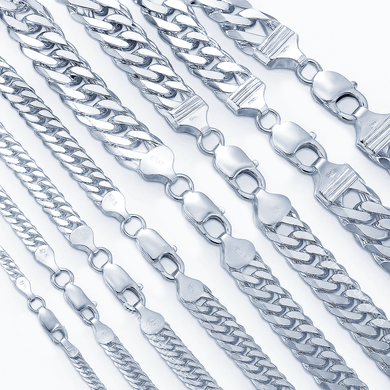 Double Link 925 Sterling Silver Chain Hydra by Christian Outlets Made in Italy Unique Link Chain