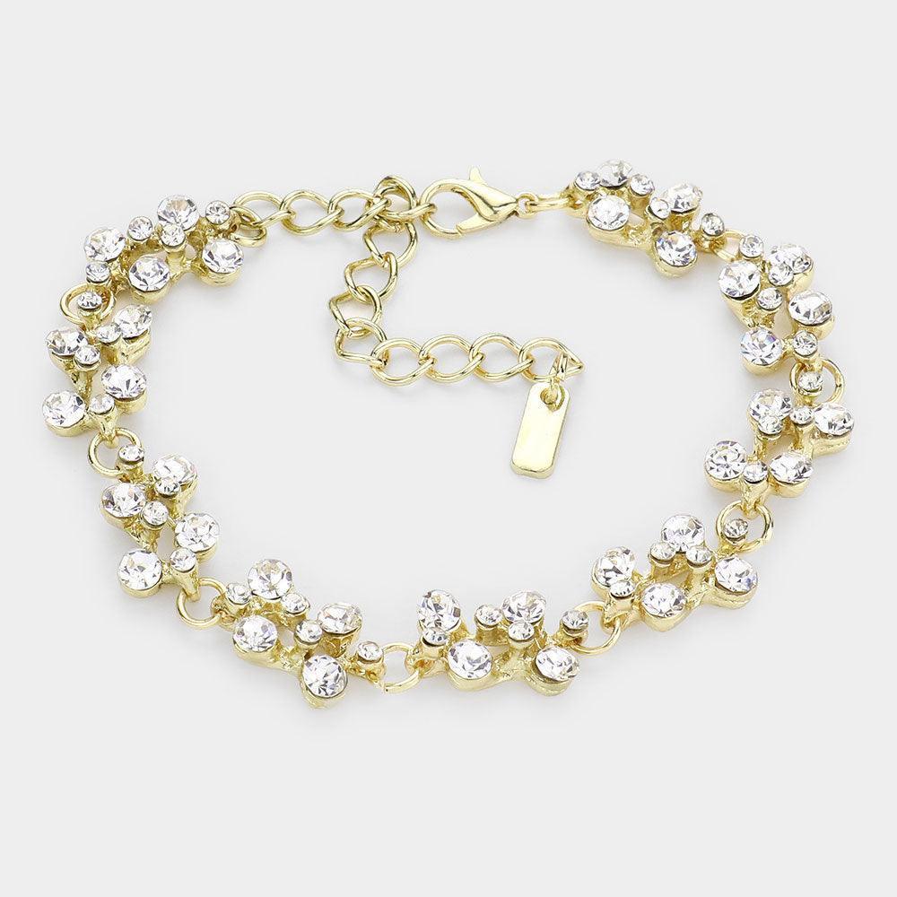 Gold Bubble Stone Evening Bracelet - Jewelry Store by Erik Rayo