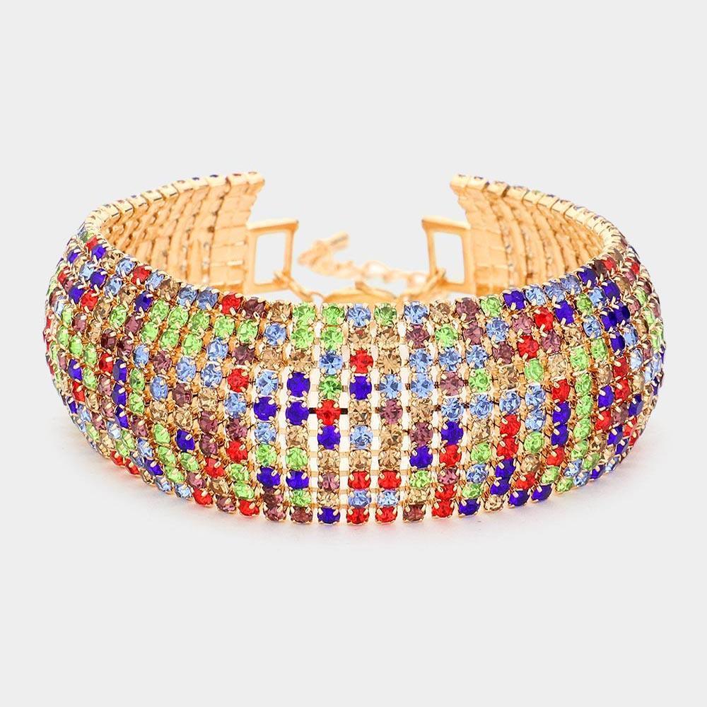 10Lines Rhinestone Evening Bracelet - Jewelry Store by Erik Rayo