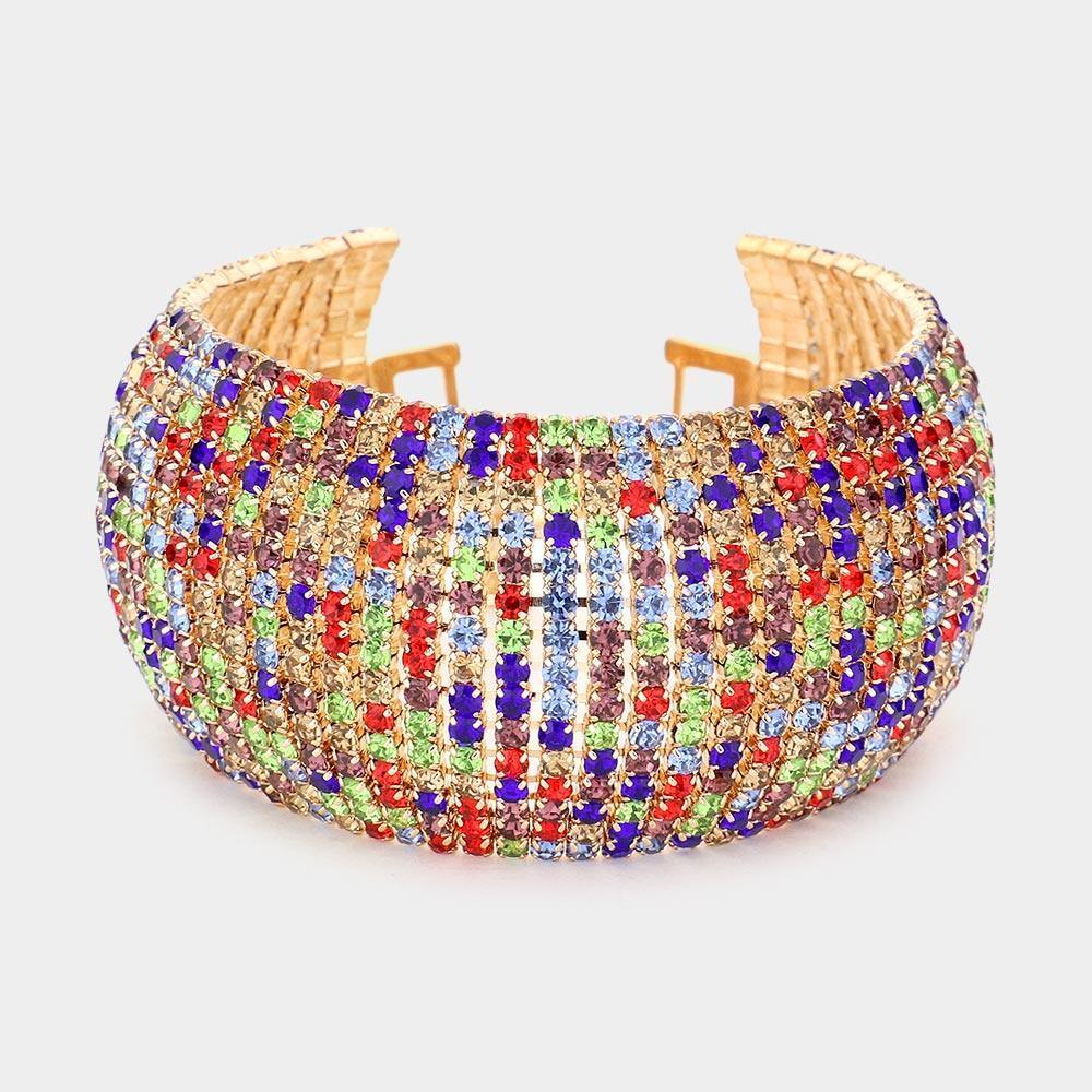 15Lines Rhinestone Evening Bracelet - Jewelry Store by Erik Rayo