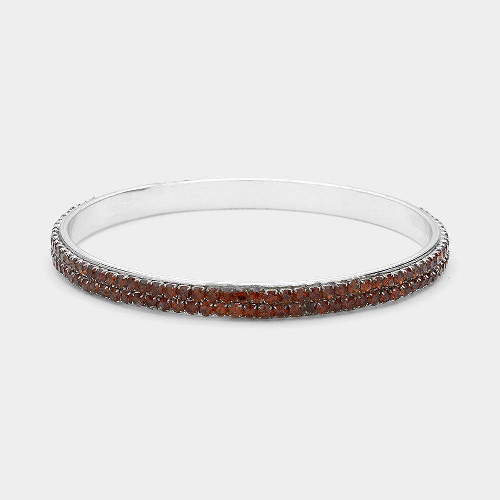 2-Row Crystal Rhinestone Evening Bracelet - Jewelry Store by Erik Rayo