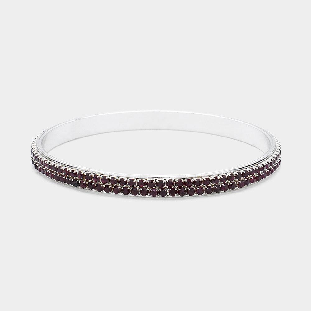 2-Row Crystal Rhinestone Evening Bracelet - Jewelry Store by Erik Rayo