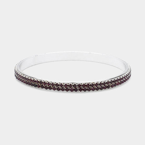 2-Row Crystal Rhinestone Evening Bracelet - Jewelry Store by Erik Rayo