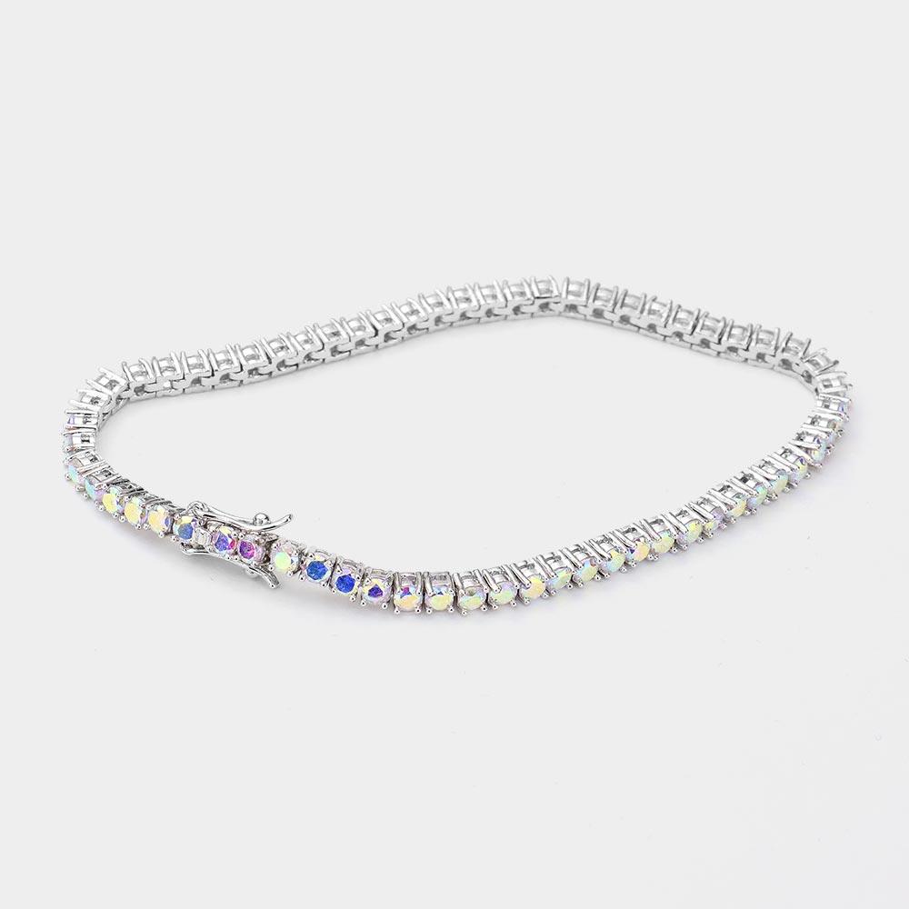Silver CZ Tennis Evening Bracelet - Jewelry Store by Erik Rayo