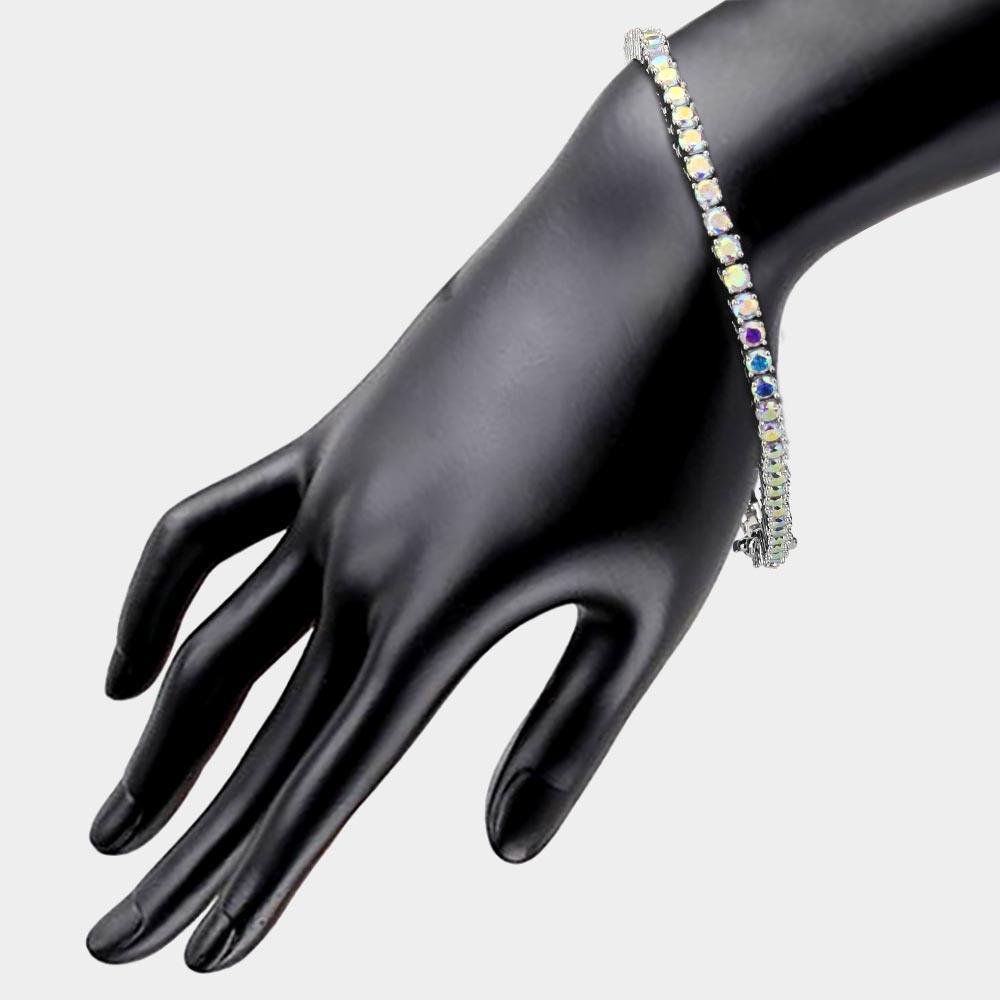 Silver CZ Tennis Evening Bracelet - Jewelry Store by Erik Rayo