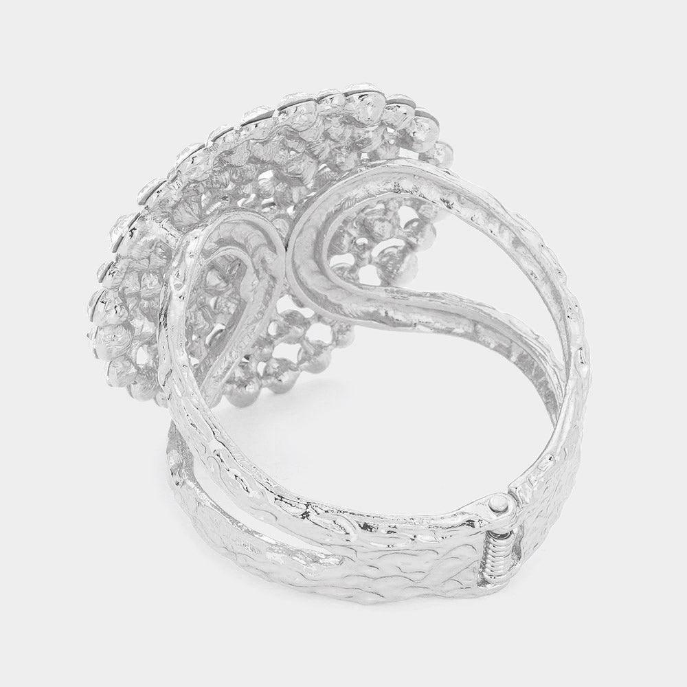 Bubble Stone Cluster Round Hinged Bracelet - Jewelry Store by Erik Rayo