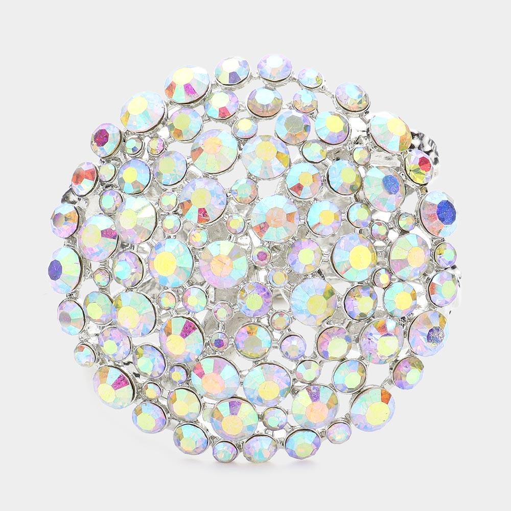 Bubble Stone Cluster Round Hinged Bracelet - Jewelry Store by Erik Rayo