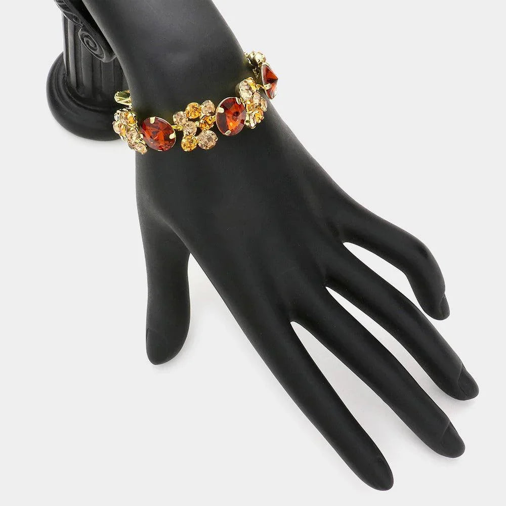 Brown Bubble Stone Evening Bracelet - Jewelry Store by Erik Rayo