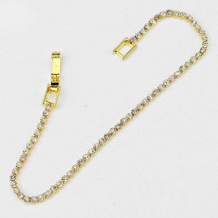 Gold Rhinestone Evening Bracelet - Jewelry Store by Erik Rayo