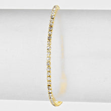 Load image into Gallery viewer, Gold Rhinestone Evening Bracelet
