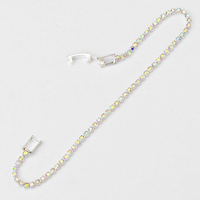 Silver Rhinestone Evening Bracelet - Jewelry Store by Erik Rayo