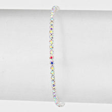 Load image into Gallery viewer, Silver Rhinestone Evening Bracelet
