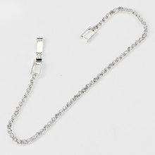 Load image into Gallery viewer, Silver Rhinestone Evening Bracelet
