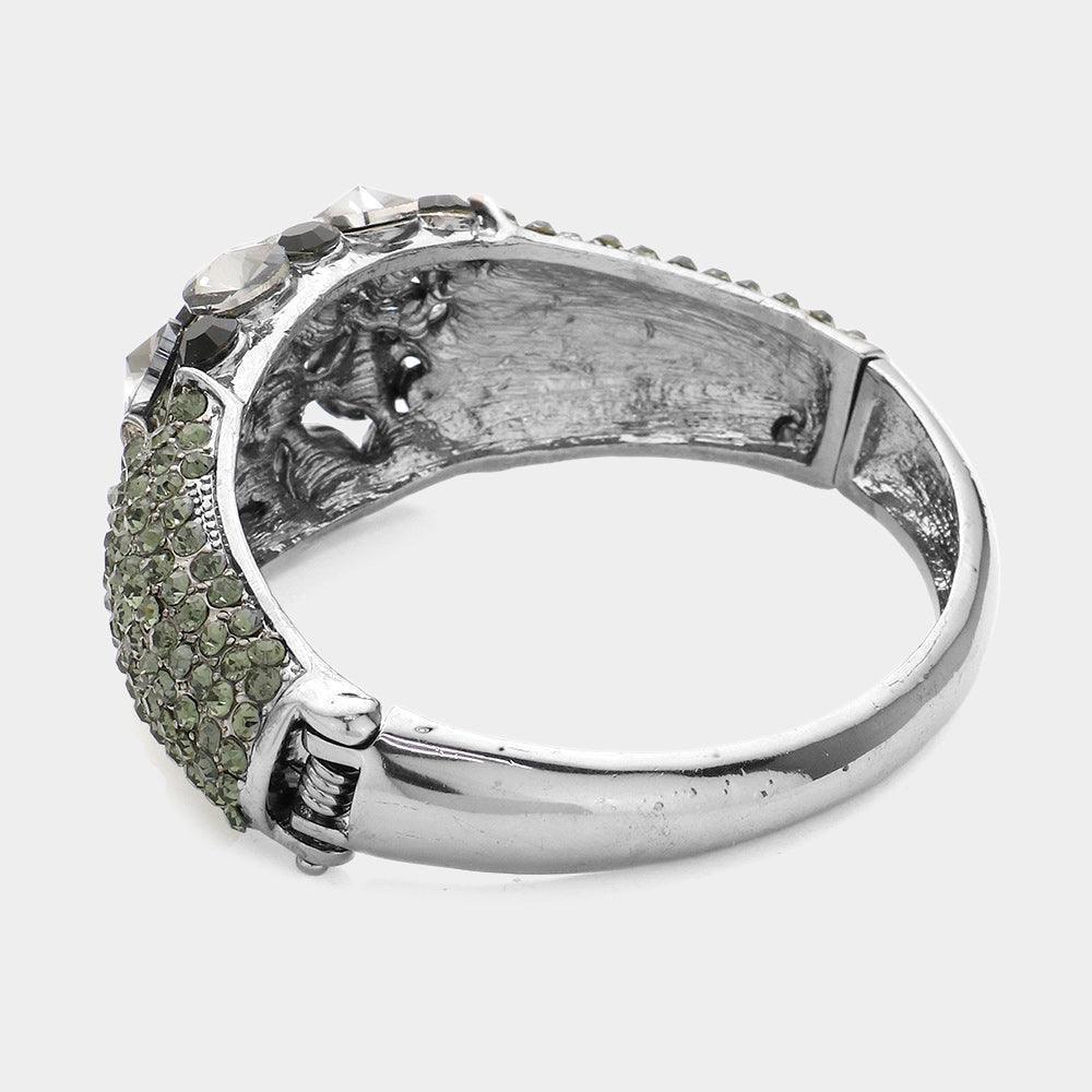 Black Crystal Accented Evening Bracelet - Jewelry Store by Erik Rayo